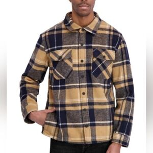 Dakine Men's Checkered Jacket in Navy and Tan